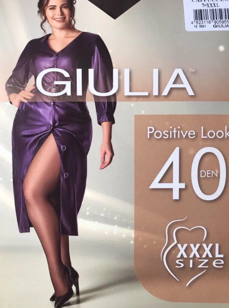 Колготи жіночі великого розміру «Positive Look 40» (7р)