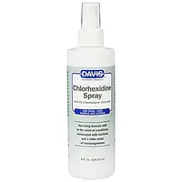 Спрей Davis Chlorhexidine Spray для собак и котов с заболеваниями кожи и шерсти, 237 мл