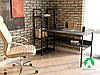 Комп'ютерний стіл лофтовый зі стелажем з ДСП, фото 6