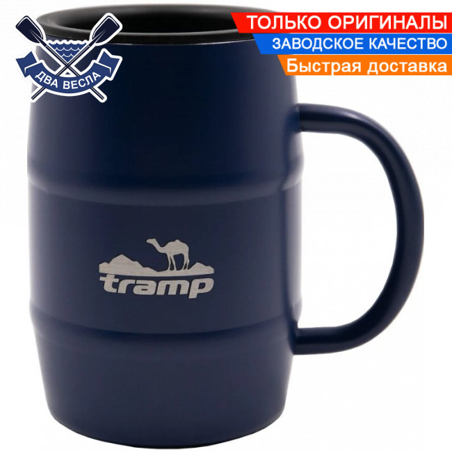 Похідний туристичний термокухоль Tramp 500 мл термокружка для кави чаю термосклянка термокухоль з нержавіючої сталі з напувалкою, фото 1