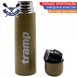 Дорожній термос армійський Трамп 1000 мл кнопкова кришка термос із нержавіючої сталі склянка термос для чаю Хакі