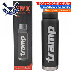 Армейський термос похідний Трамп 900 мл Tramp Expedition Line склянка термос для чаю кави термос із нержавіючої сталі Сірий колір
