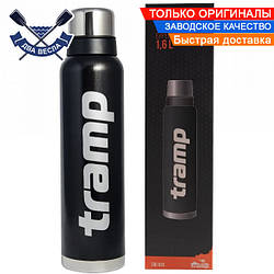 Армійський термос похідний Трамп 1600 мл Tramp Expedition Line склянка термос для чаю кави термос із нержавіючої сталі Чорний