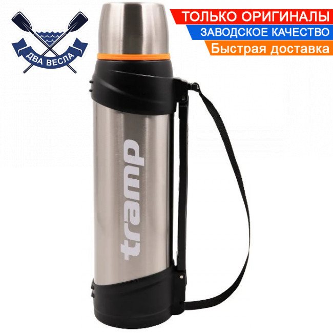 Сталевий термос дорожній Трамп 2500 мл Tramp Travel Line термос заварник для чаю термос з нержавіючої сталі Колір Металік