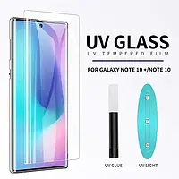 UV изогнутое защитное стекло для Samsung Galaxy Note 10 Plus прозрачное