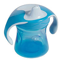 Чашка-непроливайка с ручками голубая Baby-Nova 220 мл (4001071012059)