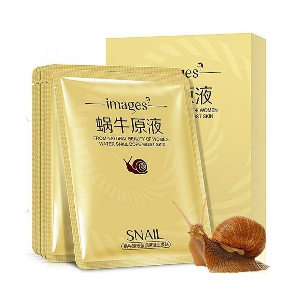 Тканинна маска відновлююча Images Water Snail Dope Moist Skin Moist Skin з муцином равлика 30 мл