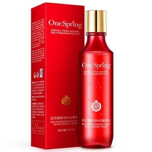 Тонер для особи One Spring з екстрактом граната і з гіалуронової кислотою 150 мл