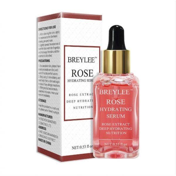 Освіжаюча есенція для особи BREYLEE Rose Nourishing Serum з екстрактом троянди 15 мл