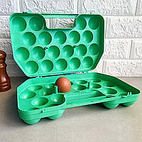 Пластиковий лоток з литою ручкою для зберігання та транспортування двадцяти яєць