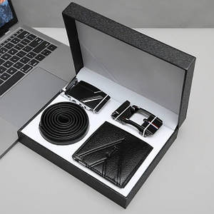 Подарунковий чоловічий набір M2028, ремінь, портмоне