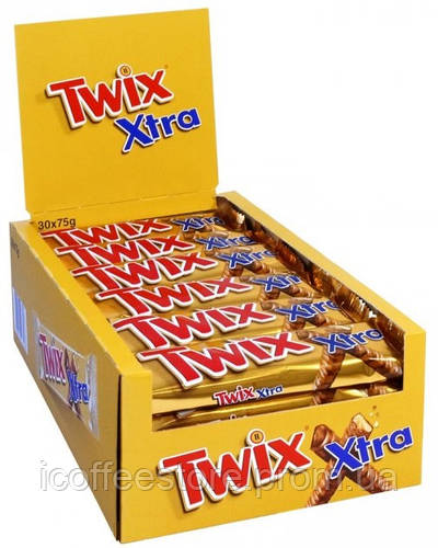Батончик Twix Extra 30 шт x 75 г, цена 806 грн — Prom.ua (ID#1627553036)