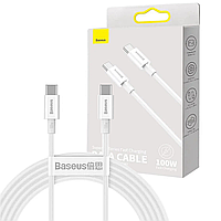 USB кабель Type-С to Type-С 100W 1 метр BASEUS Superior Series Fast Charging Data Cable 1M 5A CATYS-B02