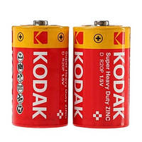 Батарейка солевая KODAK Extra Heavy Duty R20, 2шт в блистере, цена за блистер