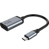 Адаптер U&P USB 3.1 Type-C - HDMI 2.0 4K 60Hz 0.2 м Grey (SSE-CA02-GY)