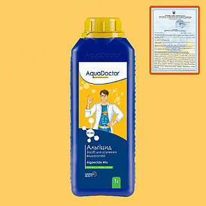 Альгіцид AquaDoctor AC MIX 1л. Хімія для фонтану Аквадоктор проти зелені, від водоростей, цвітіння фонтану