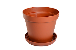Горщик для квітів з підставкою, Ø 150, тип 6 1,2 л Гемопласт