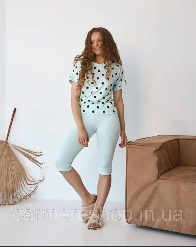 Домашній комплект футболки + голджі 0299/300 Barwa Garments, фото 1