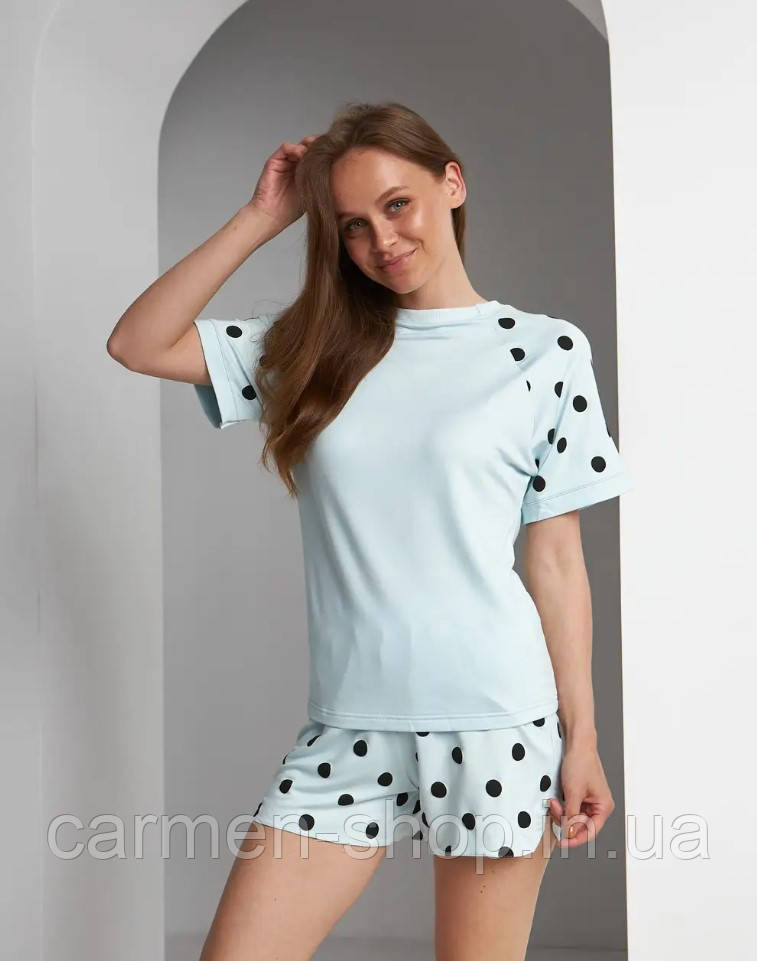 Піжама футболка + шорти 0308/307 Barwa Garments