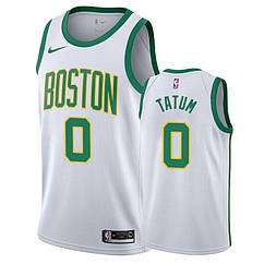Біла баскетбольна майка Тейтум 0 Бостон Селтикс Boston Celtics Tatum