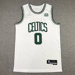 Біла баскетбольна майка Тейтум 0 Бостон Селтикс Boston Celtics Tatum Swingman 2021-2022