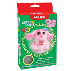 Маса для ліплення PAULINDA Super Dough Circle Baby PL-081177-5 Pink Собака заводний механізм