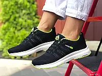 Женские кроссовки Adidas Адидас Neo, сетка, пена, черные с белым. 36