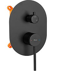 Душова система REA OVAL BLACK + BOX прихованого монтажу, фото 3