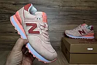 Женские кроссовки New Balance Нью Беланс 574, пудровые. Код товара : ОД - 2664 37