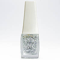 Лак для ногтей с блестками Colour Intense Glitter 10 мл PL-10 № 306 Серебристый