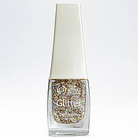 Лак для ногтей с блестками Colour Intense Glitter 10 мл PL-10 № 315 Glitter Snow Золотой микс
