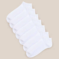 Мужские базовые носки SuperSox короткие Белые, 5 пар/41-45р.
