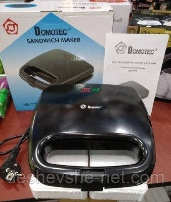 4 в 1 Гриль, бутербродниця, вафельниця, горішниця Domotec Ms 7704, 1000 Вт