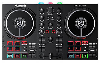 DJ контролер із вбудованим світловим шоу NUMARK PARTY MIX II