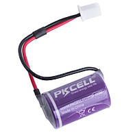 Батарейка литиевая "1/2AA" 3.6 V - PKCELL (ER14250 wire + XH-2P(1/2AA), 3.6V 1200mah) PKCELL