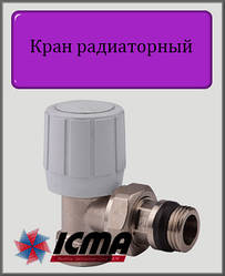 Терморегулюючий вентиль 3/4" ICMA з ручним і термостатичним управлінням (кутовий)  арт.974