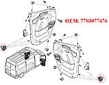 Кліпса обшивки дверей Renault Megane III, Laguna, Traffic III, Master III, / Olel Vivaro III, Movano III, Movano IV, 7703077476, фото 3