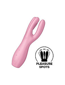 Кліторальний вібратор Satisfyer Threesome 3 Pink з трьома палицями 777Shop.com.ua