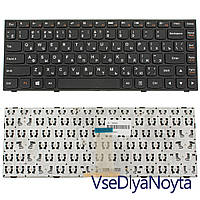 Клавіатура для ноутбука LENOVO (G40-30, G40-45, G40-70, Z40-70, Z40-75, Flex 2-14) rus, black, black frame