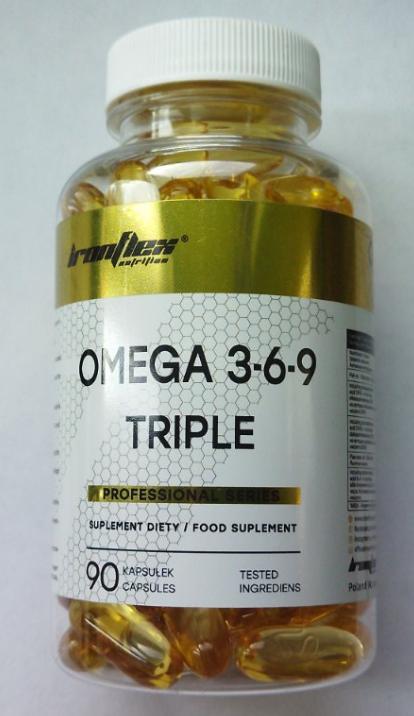 Жирні кислоти OMEGA Ironflex Omega 3-6-9 Triple 90 капсул