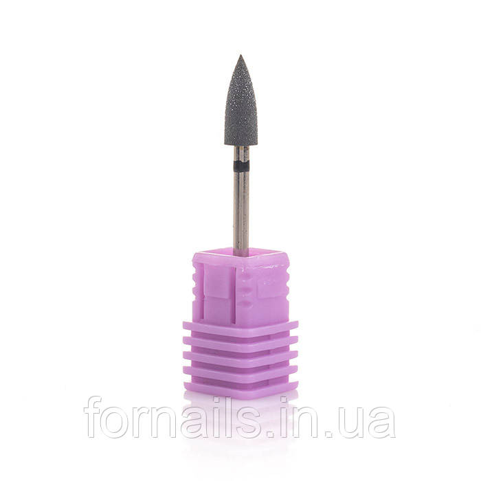 Силіконова фреза Гострий конус - 404B чорна