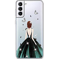 Силиконовый чехол BoxFace Samsung Galaxy S22 Plus (S906) Girl in the green dress