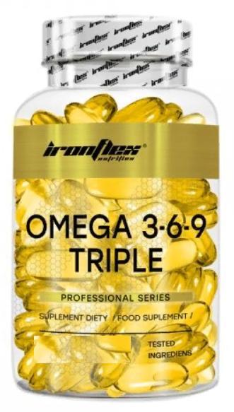 Жирні кислоти OMEGA Ironflex Omega 3-6-9 Triple 180 капсул, фото 1