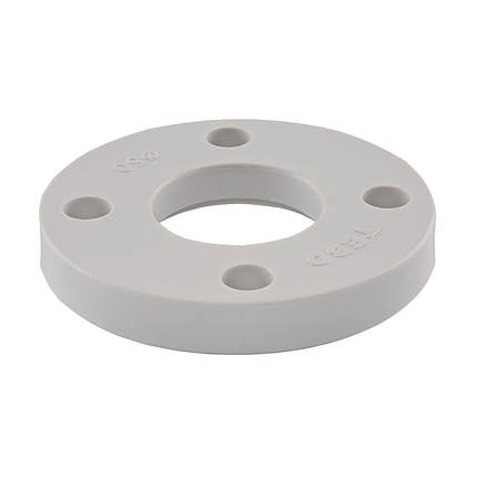 Фланець пластиковий (ABS) Ø110 PN10/cталь Ду 100 Tebo сірий 1/18, фото 1