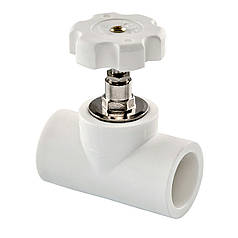 Вентиль PPR Ø32 Tebo білий 6/36