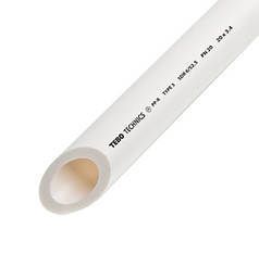 Труба PPR PN20  Ø25  TEBO біла 4/80 м