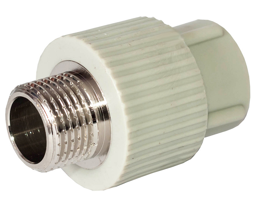 Муфта PPR Ø20 х 1/2"З Tebo сіра 40/160