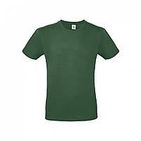 Мужская футболка темно-зеленая B&C #E150 XL