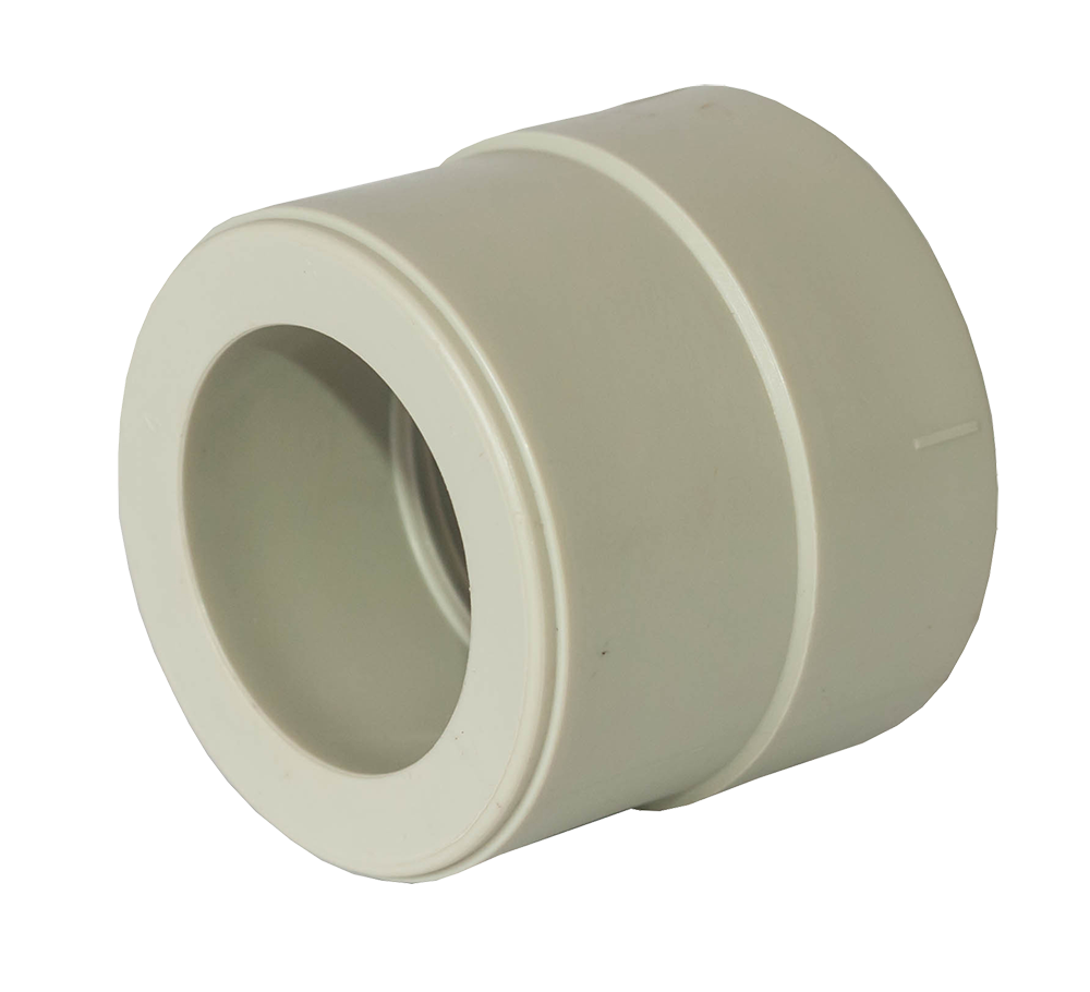 Муфта PPR перехідна 63 В х 50 З Tebo сіра 10/100