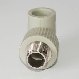 Кутник PPR Ø20 х 3/4"З Tebo сірий 20/120, фото 2